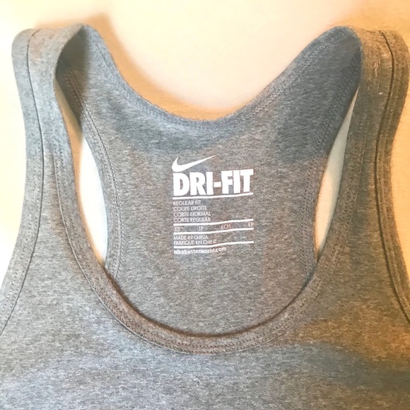 Nike DriFit gray tank - Picture 2 of 3
